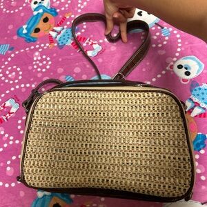 Brown Woven Women's Bag
